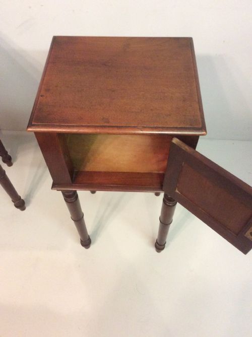 PAIR OF WILLIAM IV BEDSIDE TABLES - ADDITIONAL PHOTO 3
