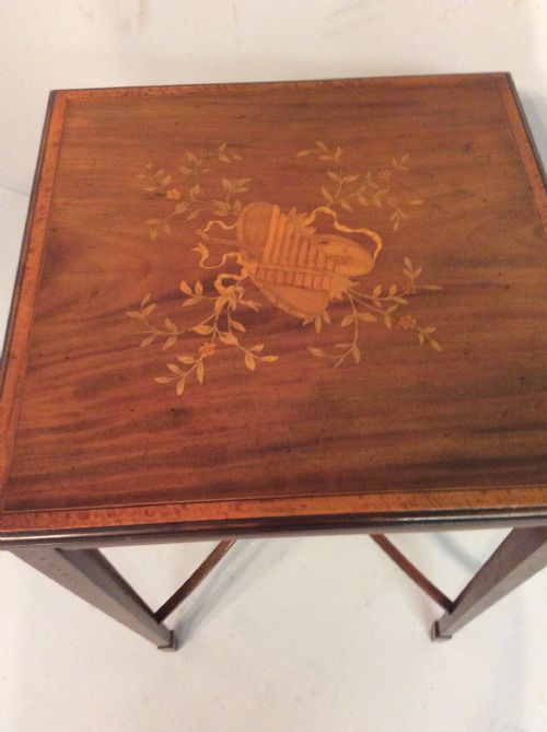 EDWARDIAN INLAID MAHOGANY CENTRE TABLE - ADDITIONAL PHOTO 1