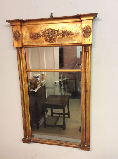 regency giltwood pier mirror - CATEGORY: ANTIQUE MIRRORS - DATED REGENCY