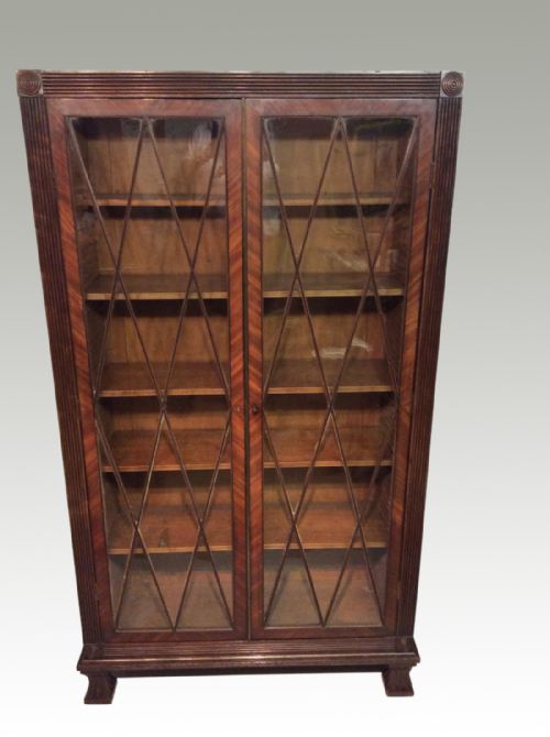regency mahogany bookcase - CATEGORY: ANTIQUE BOOKCASES - DATED REGENCY