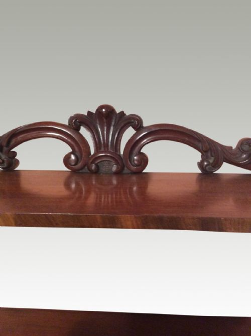 WILLIAM IV MAHOGANY WALL SHELVES - ADDITIONAL PHOTO 1