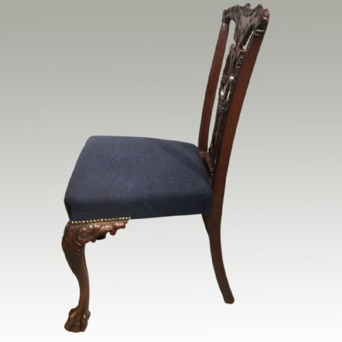 SET OF 6 CHIPPENDALE STYLE MAHOGANY CHAIRS - ADDITIONAL PHOTO 5