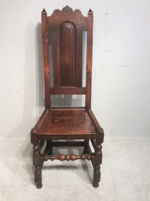 antique oak single chair - CATEGORY: ANTIQUE CHAIRS - DATED 17TH CENTURY
