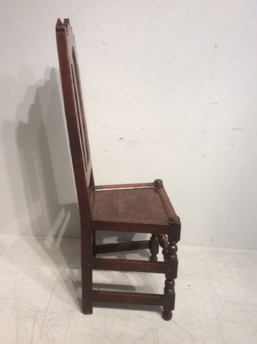 ANTIQUE OAK SINGLE CHAIR - ADDITIONAL PHOTO 1