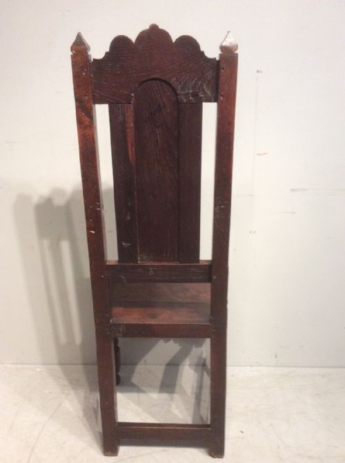 ANTIQUE OAK SINGLE CHAIR - ADDITIONAL PHOTO 2