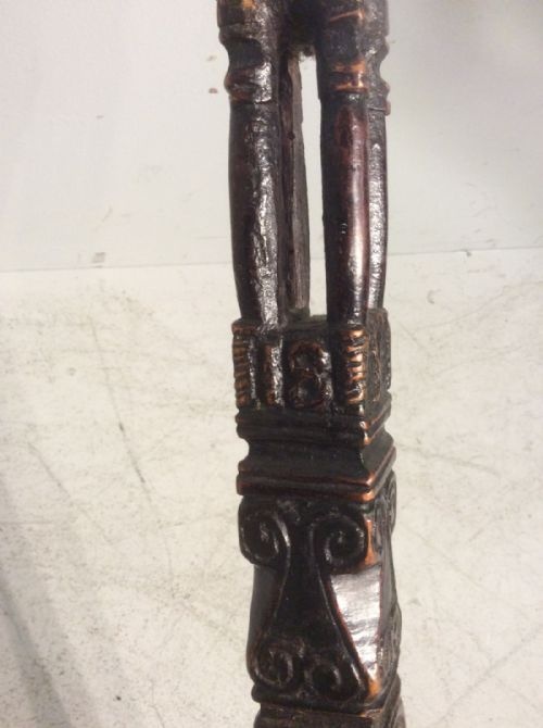 RARE LANCASHIRE TREEN WEAVING STICK - ADDITIONAL PHOTO 4