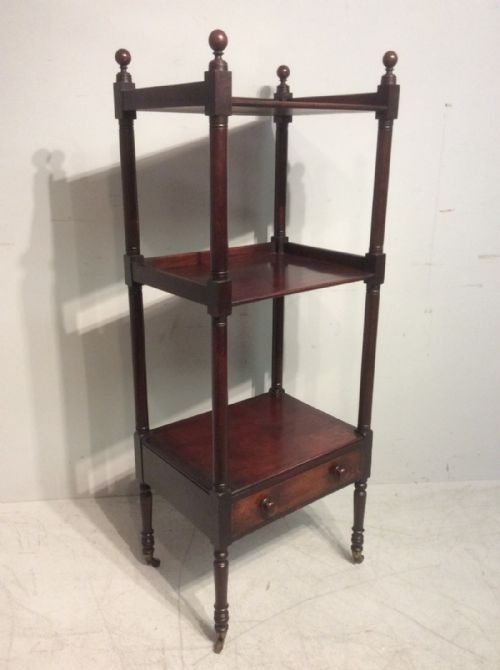 georgian mahogany whatnot - CATEGORY: ANTIQUE FURNITURE - DATED GEORGIAN