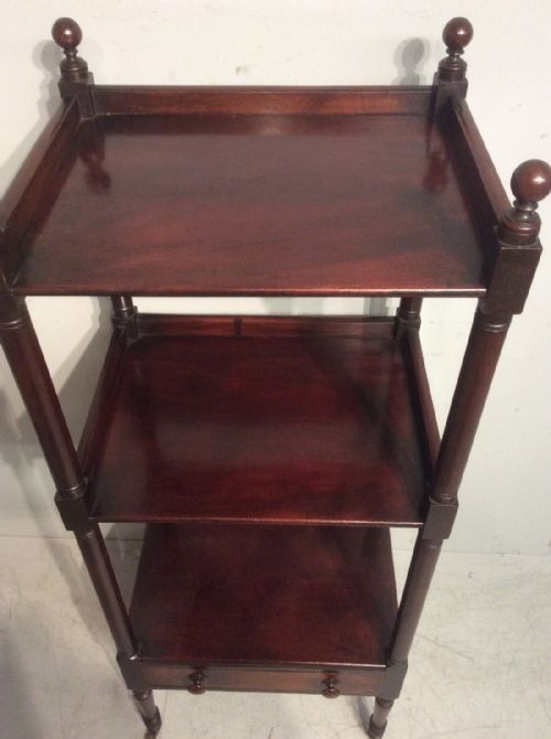 GEORGIAN MAHOGANY WHATNOT - ADDITIONAL PHOTO 1