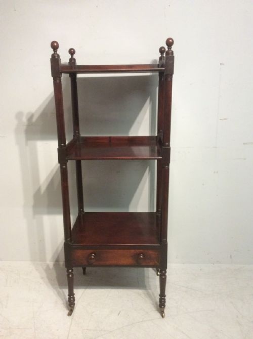 GEORGIAN MAHOGANY WHATNOT - ADDITIONAL PHOTO 2