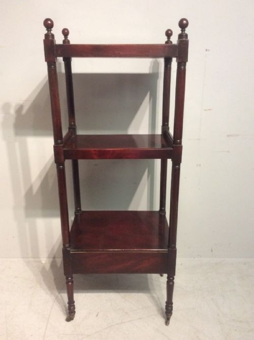 GEORGIAN MAHOGANY WHATNOT - ADDITIONAL PHOTO 3