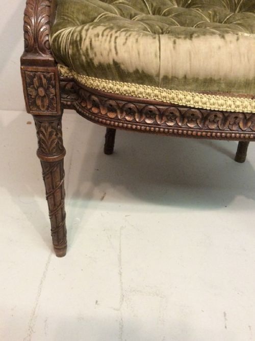 MAHOGANY OVAL BACK ARMCHAIR - ADDITIONAL PHOTO 1