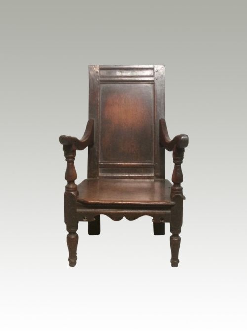 welsh oak nursing armchair - CATEGORY: ANTIQUE CHAIRS - DATED 18TH CENTURY