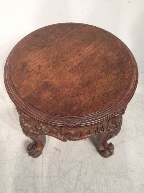 9TH CENTURY CARVED OAK STAND - ADDITIONAL PHOTO 2