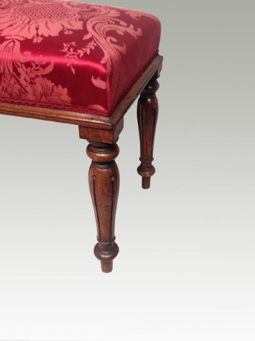 WILLIAM IV LONG ROSEWOOD STOOL - ADDITIONAL PHOTO 2