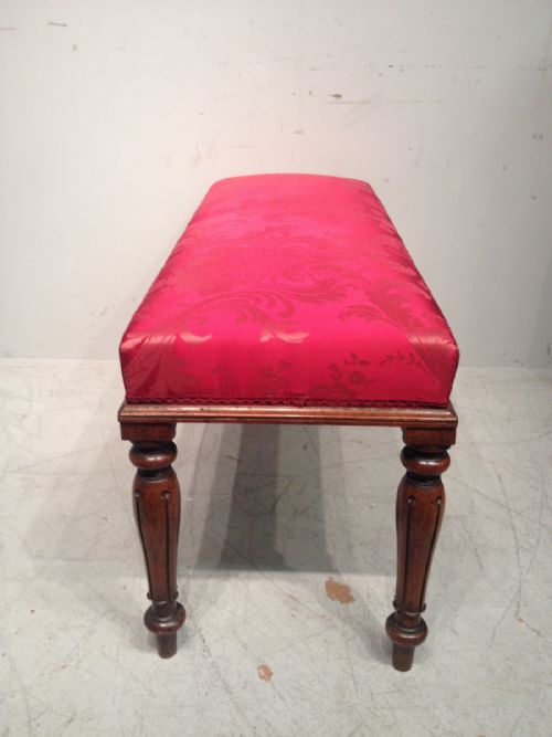 WILLIAM IV LONG ROSEWOOD STOOL - ADDITIONAL PHOTO 3