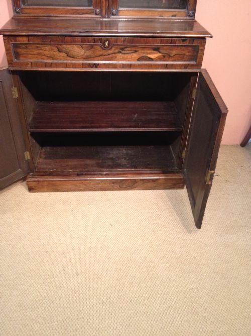 WILLIAM IV SECRETAIRE BOOKCASE - ADDITIONAL PHOTO 4