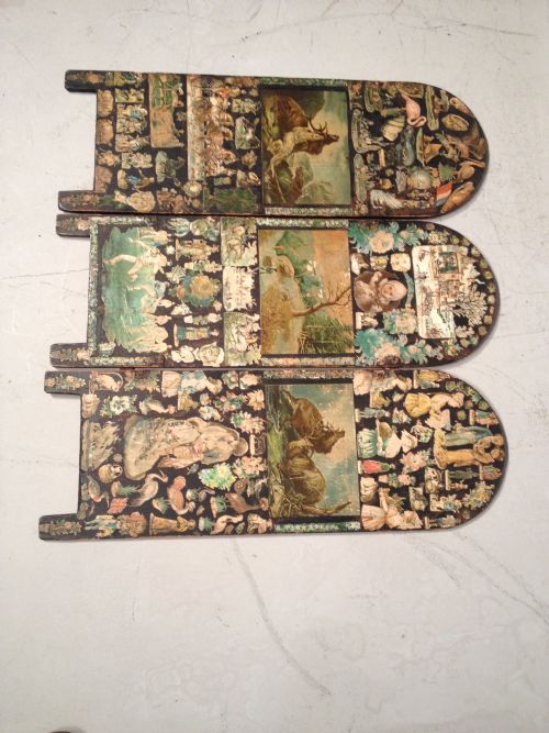 VICTORIAN DECOUPAGE SCREEN - ADDITIONAL PHOTO 3