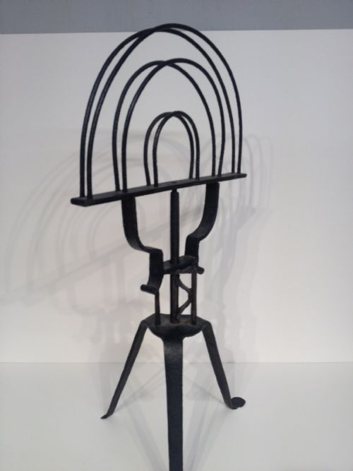 ANTIQUE IRON OATCAKE COOKING STAND - ADDITIONAL PHOTO 1