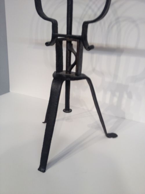 ANTIQUE IRON OATCAKE COOKING STAND - ADDITIONAL PHOTO 2