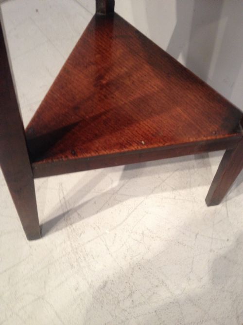 ANTIQUE OAK CRICKET TABLE - ADDITIONAL PHOTO 2