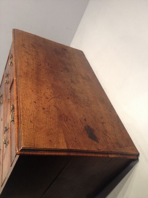 ANTIQUE OAK CHEST OF DRAWERS - ADDITIONAL PHOTO 3