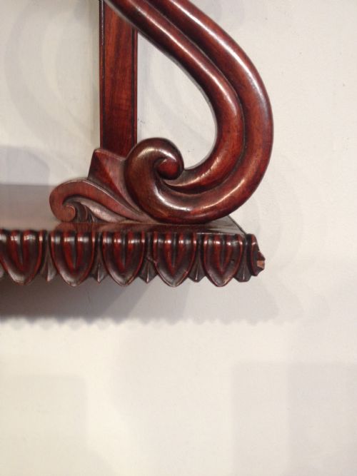 REGENCY MAHOGANY HANGING SHELVES - ADDITIONAL PHOTO 2