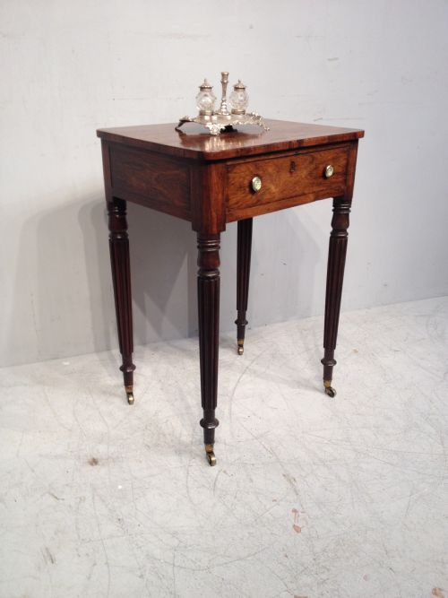 antique rosewood lamp table - CATEGORY: ANTIQUE TABLES - DATED GEORGIAN