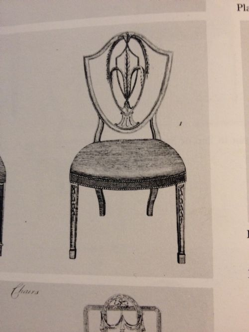 SET OF FOUR HEPPLEWHITE MAHOGANY CHAIRS - ADDITIONAL PHOTO 5
