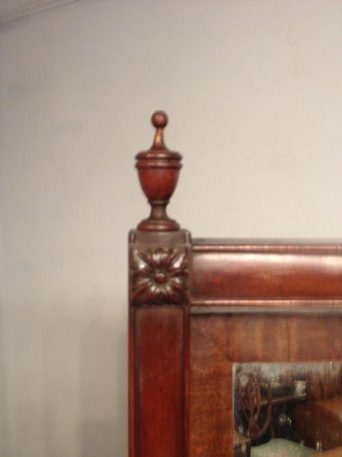 REGENCY MAHOGANY CHEVAL MIRROR - ADDITIONAL PHOTO 4