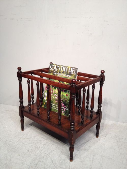 antique mahogany canterbury - CATEGORY: ANTIQUE FURNITURE - DATED 19TH CENTURY