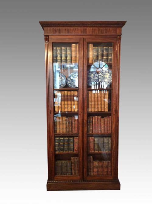 antique mahogany bookcase - CATEGORY: ANTIQUE BOOKCASES - DATED 19TH CENTURY
