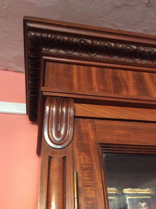 ANTIQUE MAHOGANY BOOKCASE - ADDITIONAL PHOTO 1