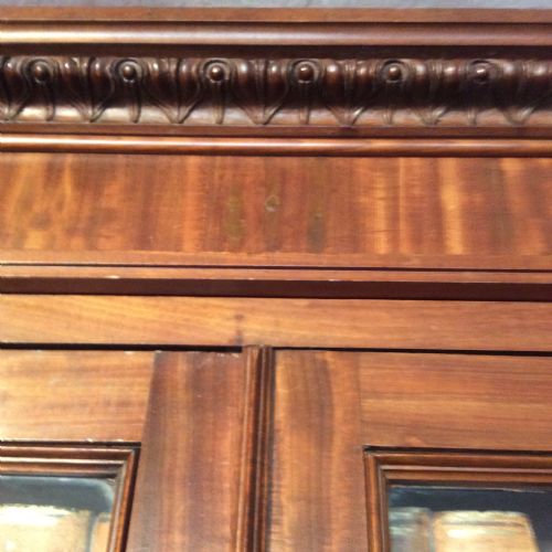 ANTIQUE MAHOGANY BOOKCASE - ADDITIONAL PHOTO 4
