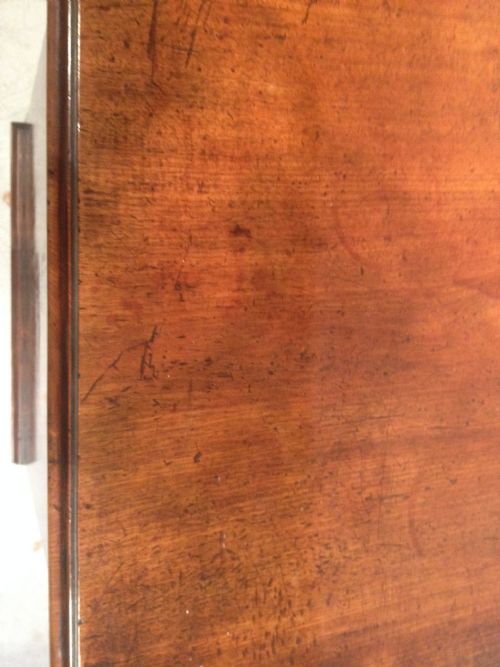 ANTIQUE GEORGIAN MAHOGANY CHEST OF DRAWERS - ADDITIONAL PHOTO 2