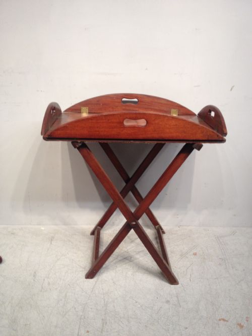 antique georgian mahogany butler's tray - CATEGORY: ANTIQUE MISCELLANEOUS - DATED GEORGIAN