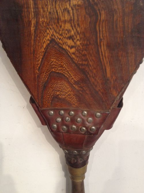 ANTIQUE ELM BELLOWS - ADDITIONAL PHOTO 2