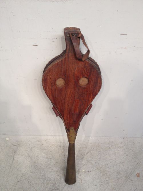 ANTIQUE ELM BELLOWS - ADDITIONAL PHOTO 3