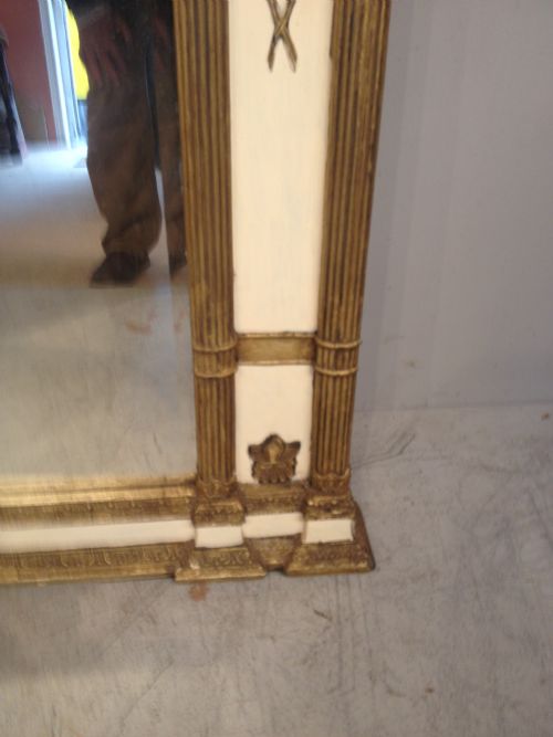 ANTIQUE GILT WOOD MIRROR - ADDITIONAL PHOTO 2