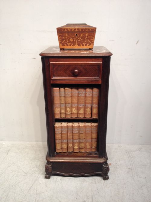 antique french rosewood bedside table - CATEGORY: ANTIQUE CABINETS - DATED 19TH CENTURY
