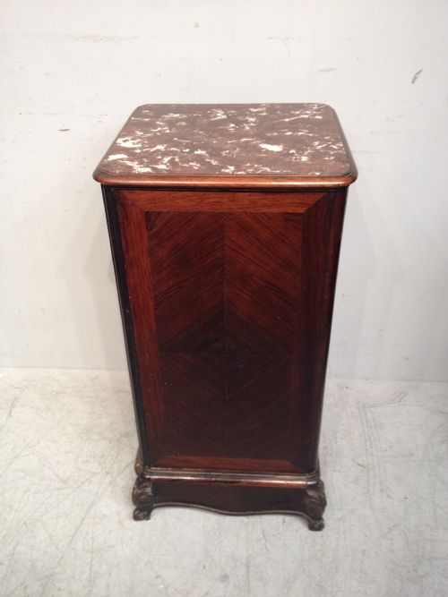 ANTIQUE FRENCH ROSEWOOD BEDSIDE TABLE - ADDITIONAL PHOTO 2