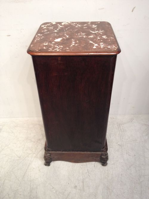 ANTIQUE FRENCH ROSEWOOD BEDSIDE TABLE - ADDITIONAL PHOTO 3
