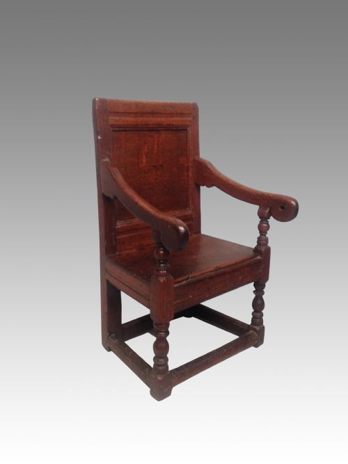 charles ii oak child's chair - CATEGORY: ANTIQUE CHAIRS - DATED 17TH CENTURY