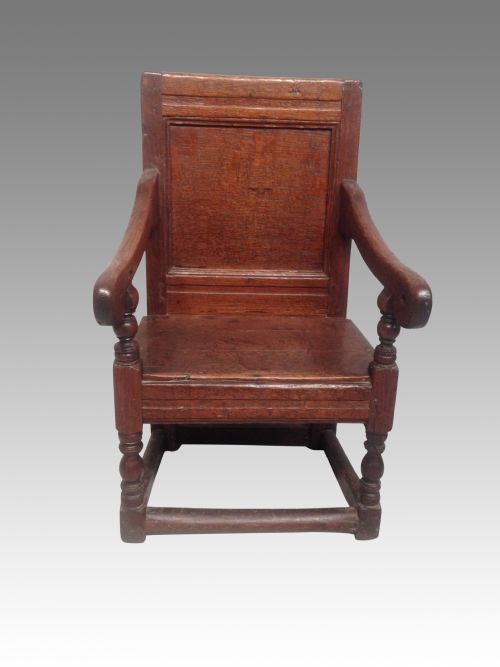 CHARLES II OAK CHILD'S CHAIR - ADDITIONAL PHOTO 1