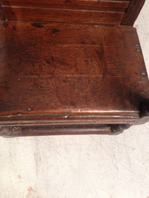 CHARLES II OAK CHILD'S CHAIR - ADDITIONAL PHOTO 4