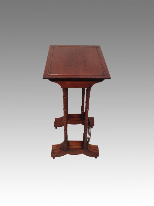 ANTIQUE GEORGIAN MAHOGANY NEST OF FOUR TABLES - ADDITIONAL PHOTO 2