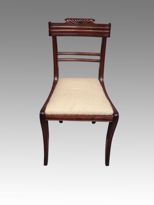 A SET OF SIX REGENCY MAHOGANY DINING CHAIRS - ADDITIONAL PHOTO 1