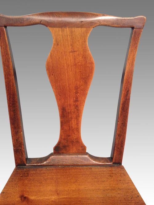 SET OF SIX GEORGIAN ELM DINING CHAIRS - ADDITIONAL PHOTO 1