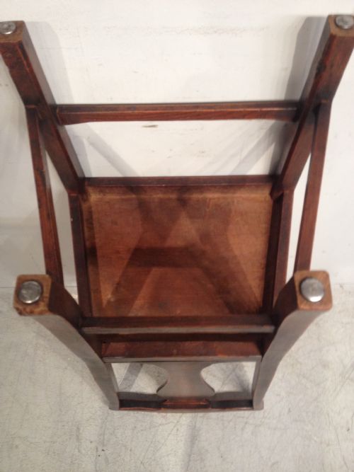 SET OF SIX GEORGIAN ELM DINING CHAIRS - ADDITIONAL PHOTO 4