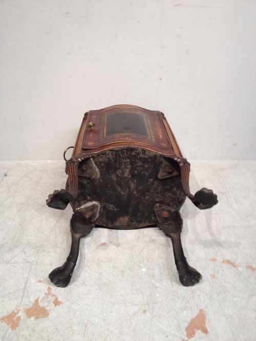 REGENCY PONTYPOOL JAPANNED PLATE WARMER - ADDITIONAL PHOTO 6