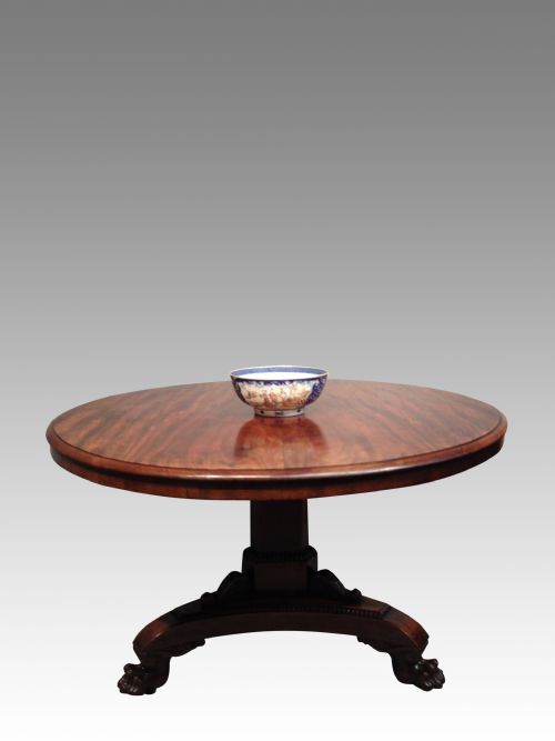 REGENCY MAHOGANY CENTREDINING TABLE - ADDITIONAL PHOTO 1